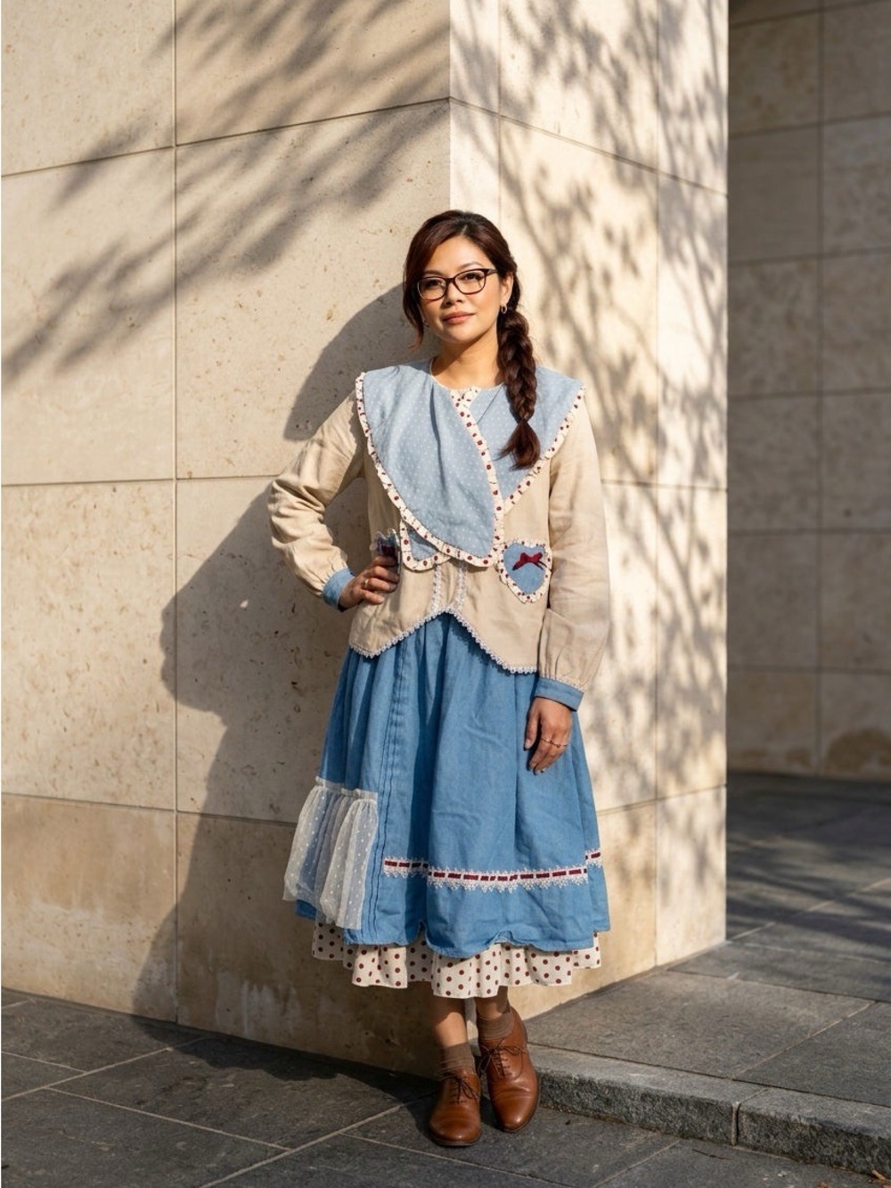 2081 - Bohemian Floral Tiered Maxi Skirt from the brand With Puji